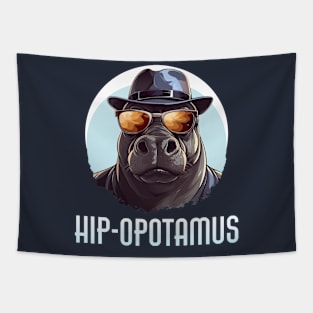 Hip-opotamus | Cool Hippo Tapestry