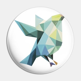 Polygonal Bird Pin