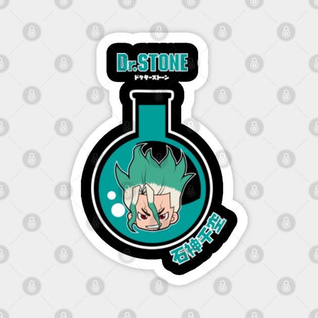 Dr Stone Senku Chibi Dr Stone Magnet Teepublic Do you think that senku could find a vaccine for coronavirus before the goverment can? dr stone senku chibi