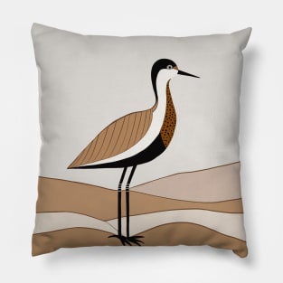 Minimalistic Sandpiper Pillow