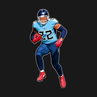 Derrick Henry #22 Runs With Ball T-Shirt