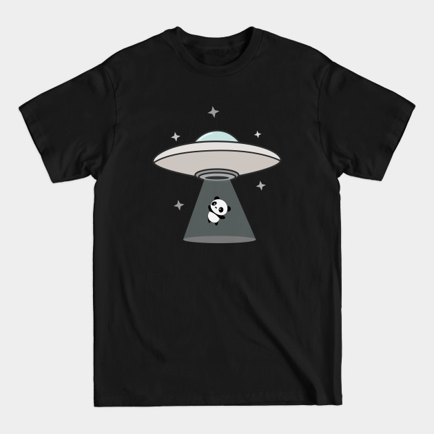 Cute Panda UFO T-Shirt - Aliens - T-Shirt