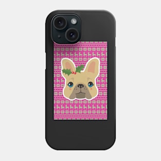 Josephine the Christmas French Bulldog Phone Case