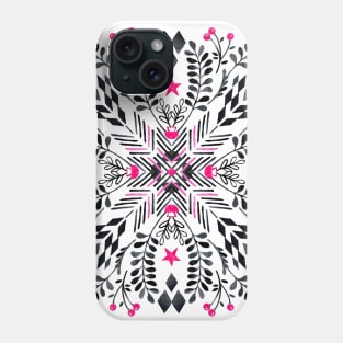 Winter Graphic Folk Art Pattern Phone Case