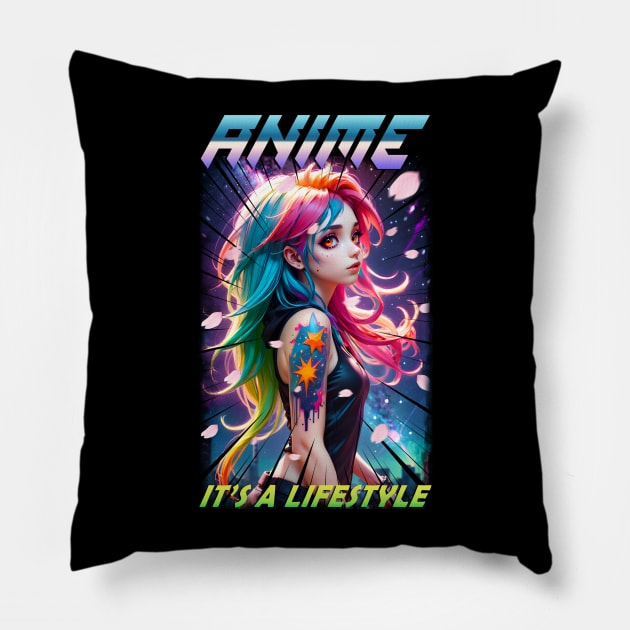 Anime It's a Lifestyle Pillow by KawaiiDread