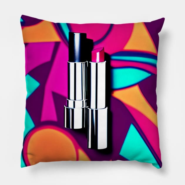 For the Love of Lipstick! Pillow by ArtistsQuest