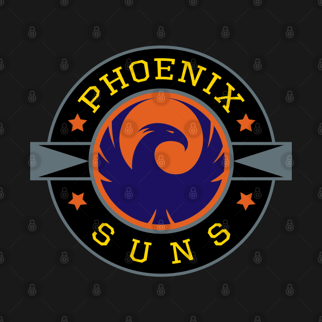 Phoenix Suns Basketball Team Badge by antarte