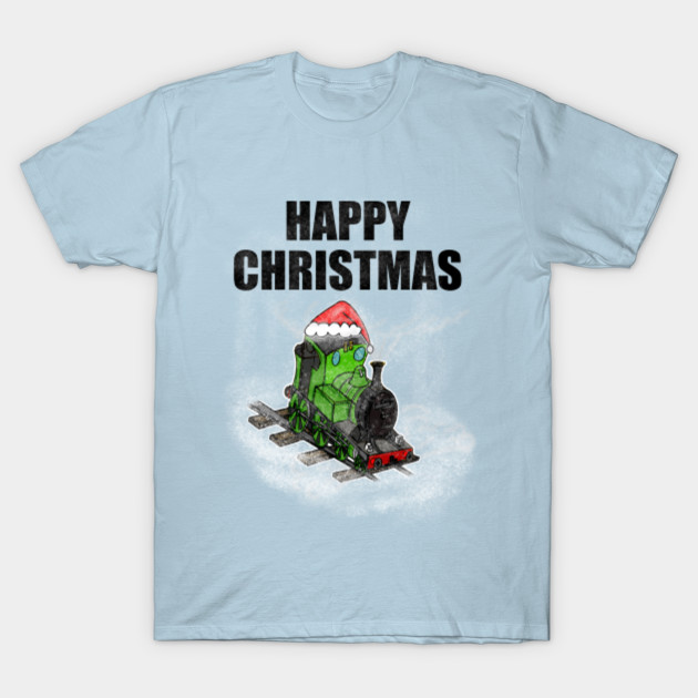 Disover Happy Christmas 2020 Steam Train Locomotive Xmas - Christmas Train - T-Shirt