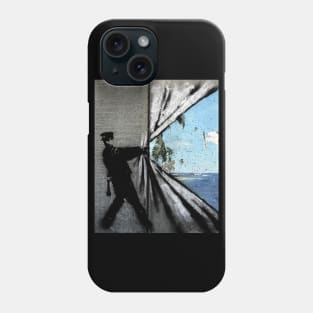 Banksy Curtain Island Phone Case