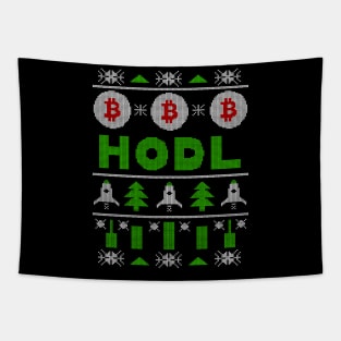 Crypto Christmas Ugly Sweater Tapestry