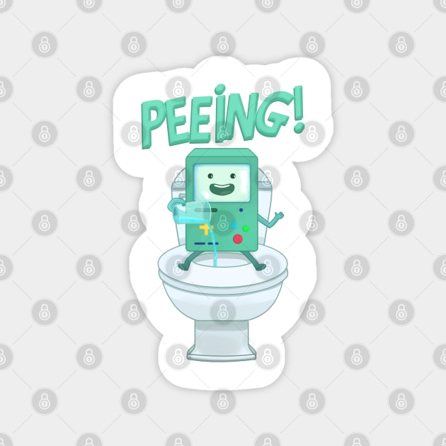 Time to pee // BMO Magnet by ilustraelleg