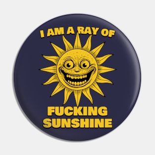 Creepy Smiley Sun Pin