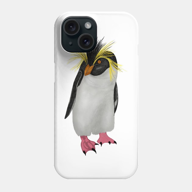 Rockhopper Penguin Phone Case by ArtAndBliss