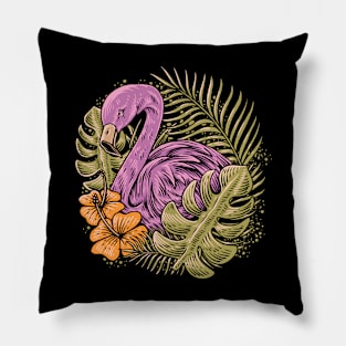 Flamingo Tropical Pillow