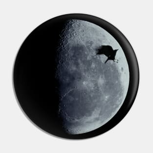 Half Moon and Crow Pin