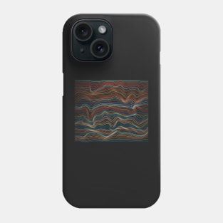 Wavy Color Lines Phone Case