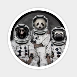 Astronaut Dogs Magnet