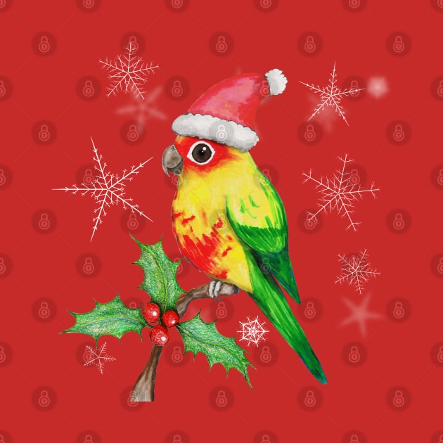 Christmas sun conure by Bwiselizzy