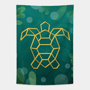 Modern turtle design Tapestry