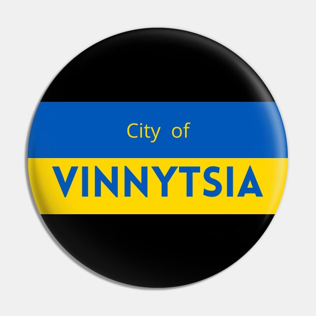 The City of Vinnytsia in Ukraine Flag Pin by aybe7elf