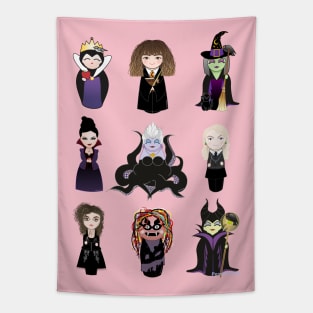 Kokeshis Witches Tapestry