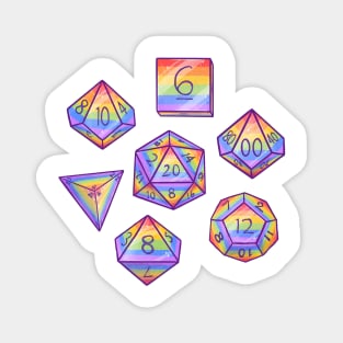 Gay Pride Dice Set Magnet