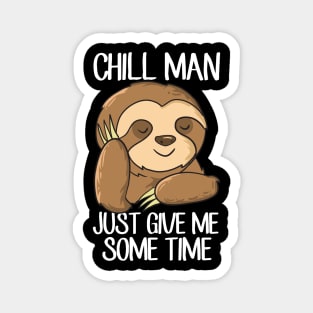 Funny Sloth Tired Sloth Chilling Sloth Magnet