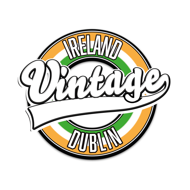 Ireland Dublin vintage logo by nickemporium1