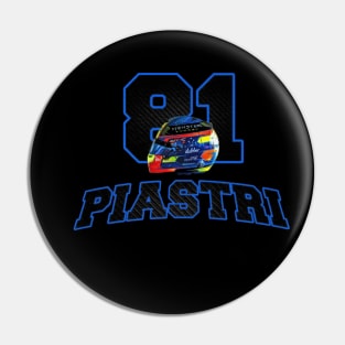 Oscar Piastri 81 Helmet Pin