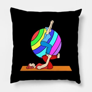 Acroyoga chair pose Pillow