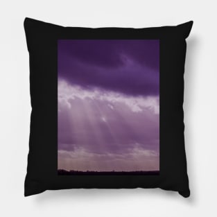 Purple rays Pillow