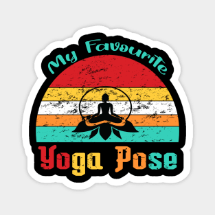 My favourite yoga pose Magnet