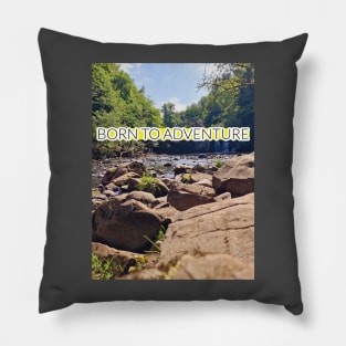 Born To Adventure Pillow