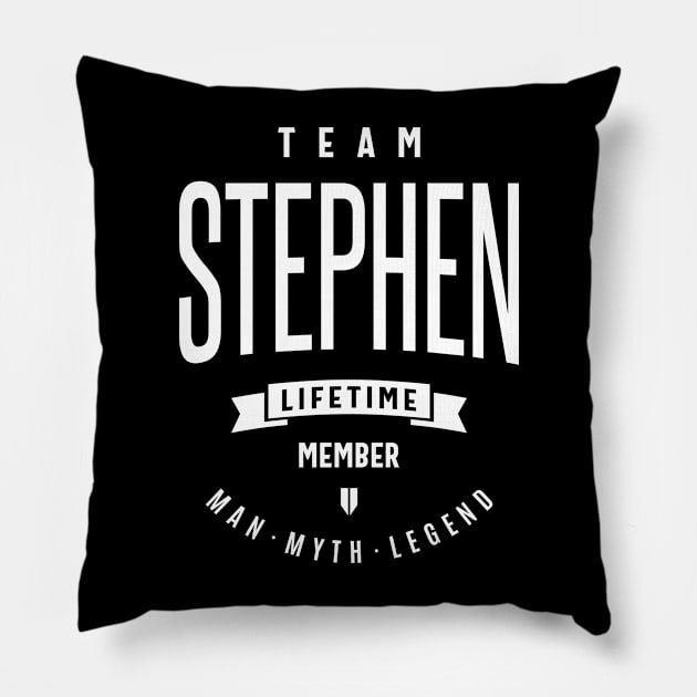 Team Stephen Gift Ideas Men's Name Pillow by cidolopez