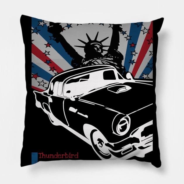 Thunderbird 1955 Classic Pillow by EtyazaForez