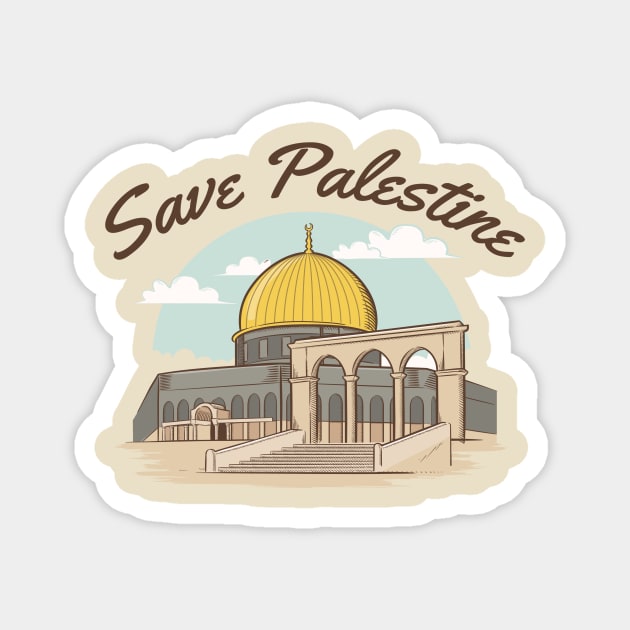 Free Palestine Magnet by IKAT