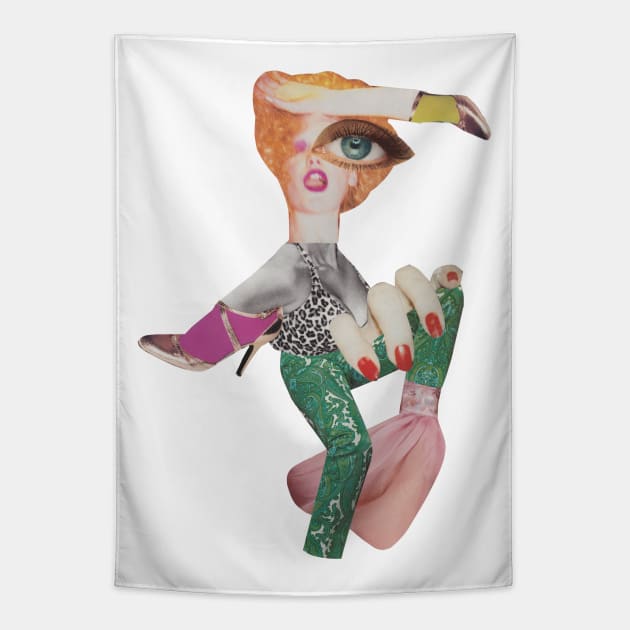 Fashion Monster Girl Tapestry by Luca Mainini