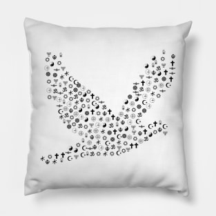 World Religions Peace Dove Pillow