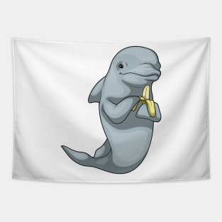 Dolphin Banana Fruit Tapestry