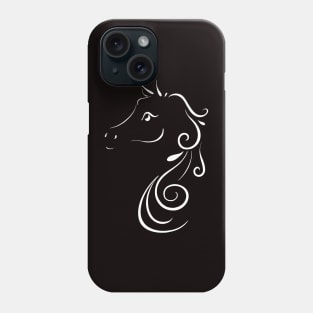 Sweet White Horse Art Phone Case