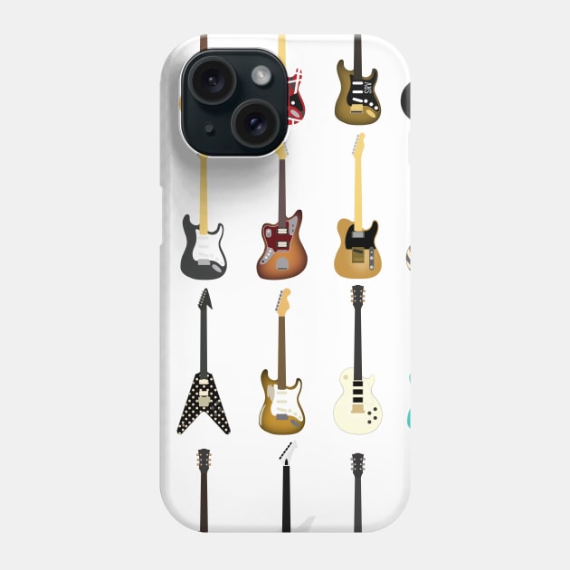 Guitar Collection Phone Case by d13design