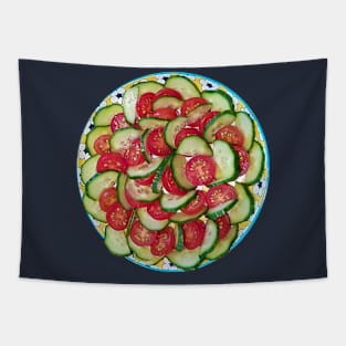 Food Tomatoes and Cucumber Photo Tapestry