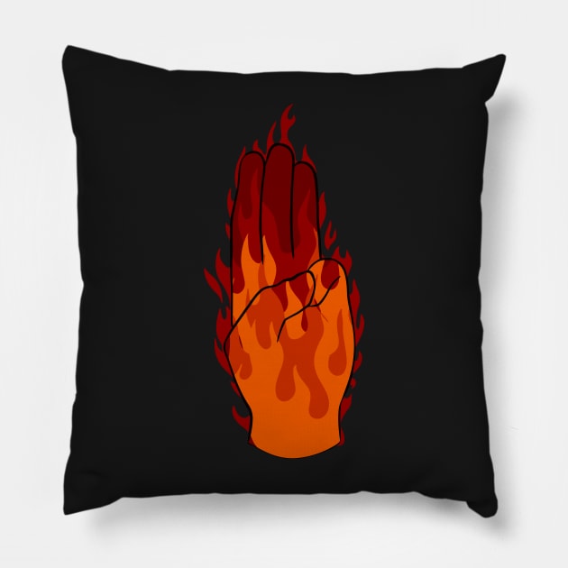 Mockingjay Salute -  Hunger Games Pillow by maya-reinstein