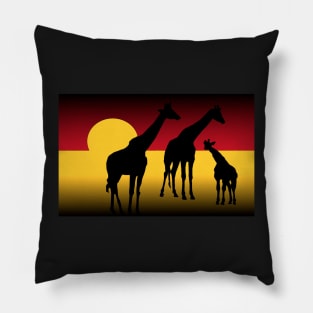 Sunset In The Serengeti Pillow