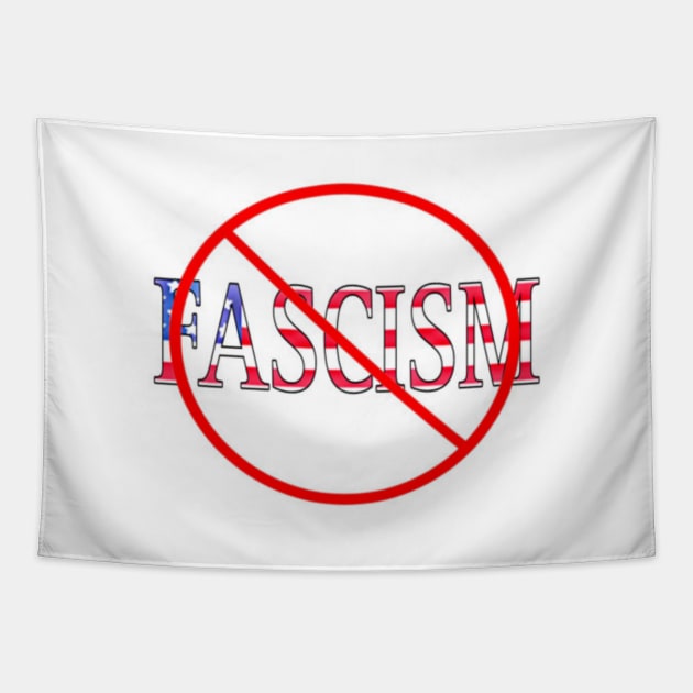 🚫 Fascism Sticker - Front Tapestry by SubversiveWare