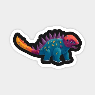 Colorful abstract dinosaur pattern Magnet