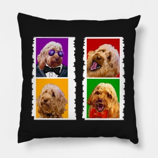 Cavapoo Cavoodle puppy photo booth selfie strips ! cute cavalier king charles spaniel Pillow