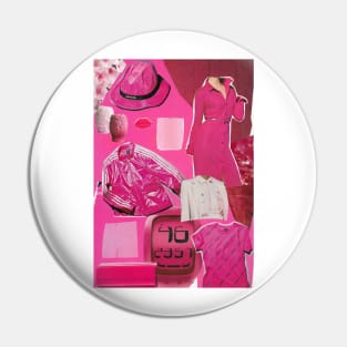 Pink Magazine Collage Pin