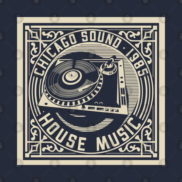 Chicago House Music Vinyl TShirt TeePublic