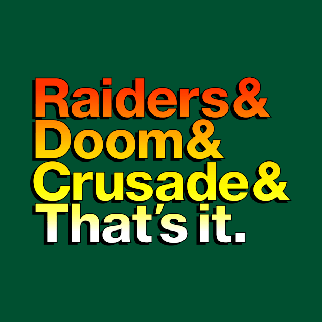 Raiders & Doom & Crusade & That's It. - coloured font by HtCRU